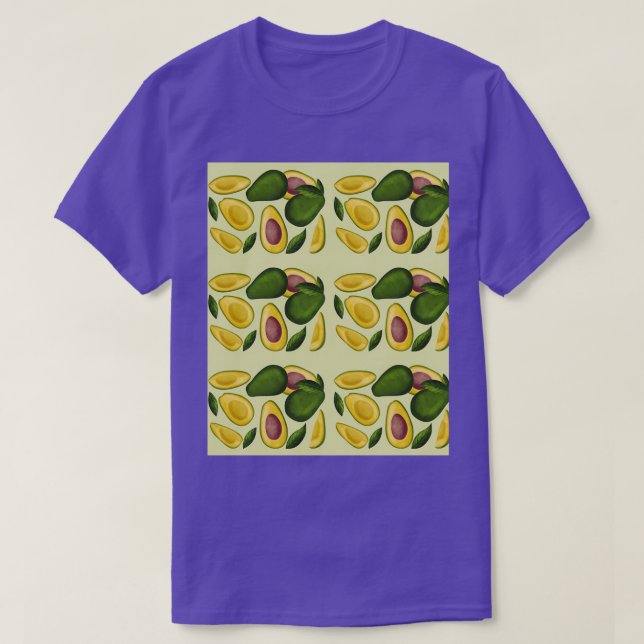 National Avocado Day Pattern T-Shirt (Design Front)