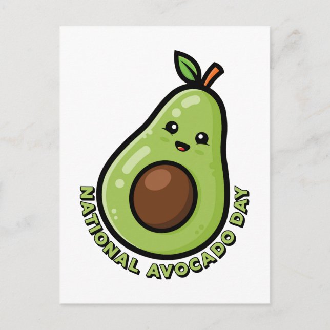 National Avocado Day Postcard (Front)