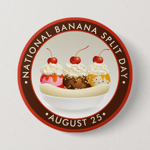 National Banana Split Day 7.5 Cm Round Badge