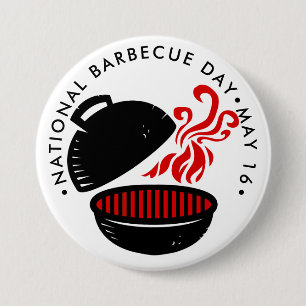 National Barbecue Day, GRILL 7.5 Cm Round Badge