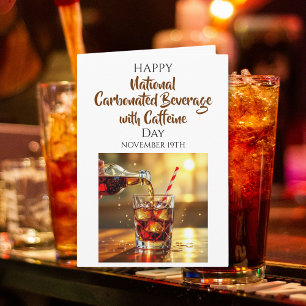 National Beverage with Caffeine Day   Nov 19th Card