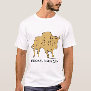 National Bison Day Sign T-Shirt