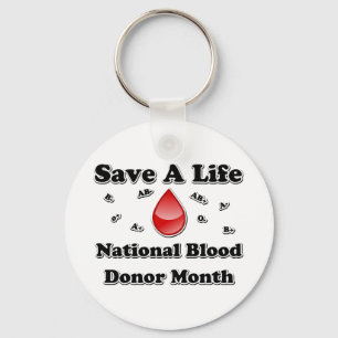 National Blood Donor Month - Save A Life Key Ring
