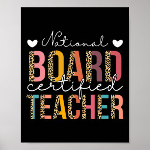 National Board Certified Teacher Leopard Teach App Poster