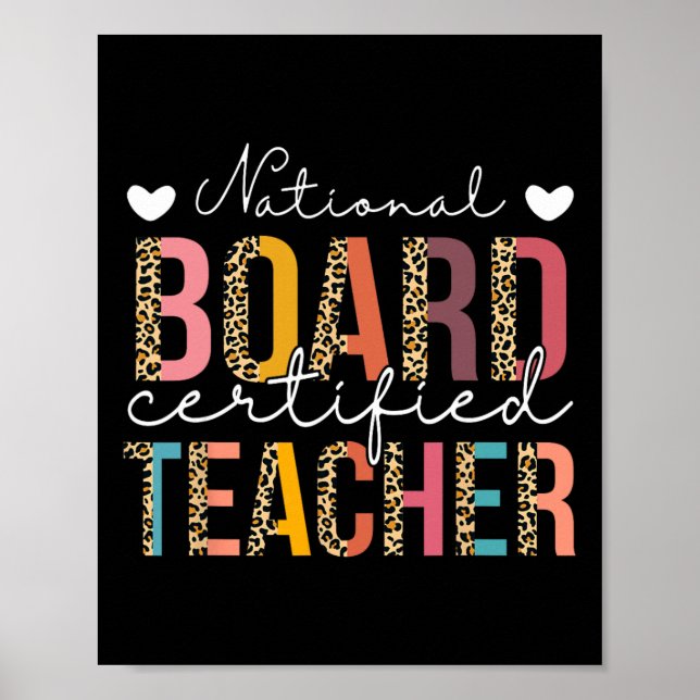 National Board Certified Teacher Leopard Teach App Poster (Front)