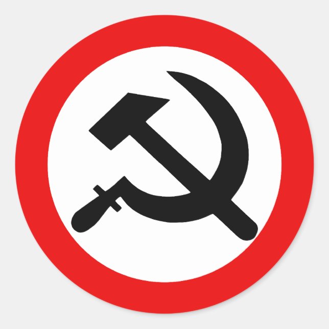 National Bolshevik Party, Colombia Political Classic Round Sticker (Front)
