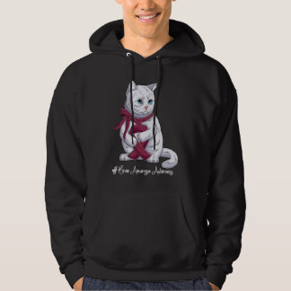 National Brain Aneurysm Awareness Month Burgundy R Hoodie