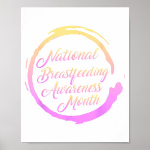 National Breastfeeding Awareness Month New Design Poster