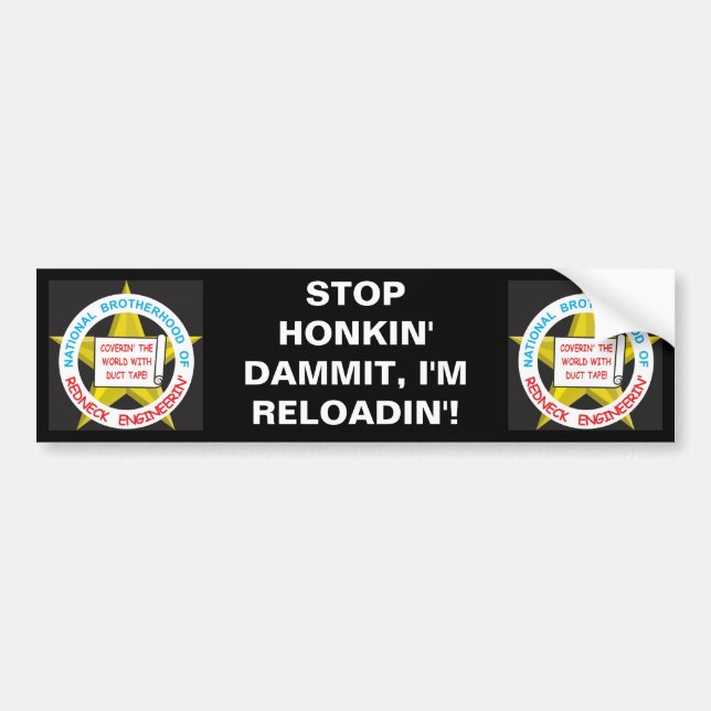 National Brotherhood Of Redneck Engineerin' Bumper Sticker (Front)