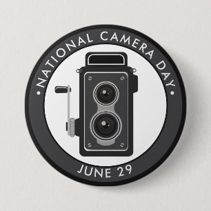 National Camera Day 7.5 Cm Round Badge