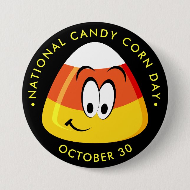 National Candy Corn Day, kawaii candy 7.5 Cm Round Badge (Front)