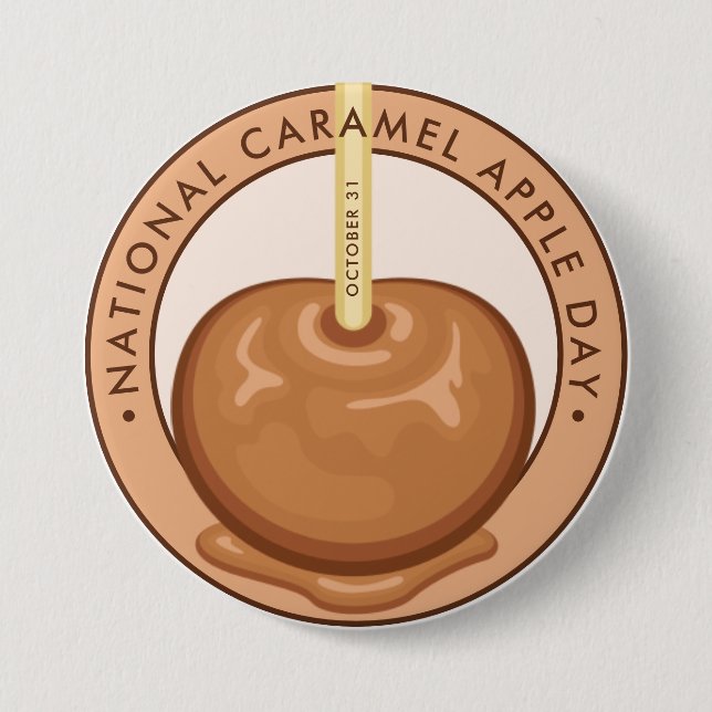 National Caramel Apple Day 7.5 Cm Round Badge (Front)