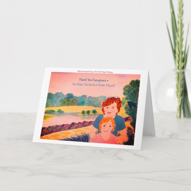 National Caregivers Appreciation Day Thank You Car (Front)