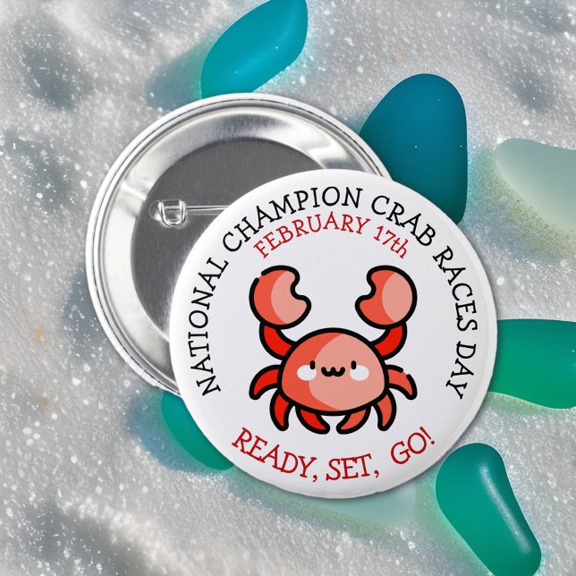 National Champion Crab Races Day Button (Creator Uploaded)