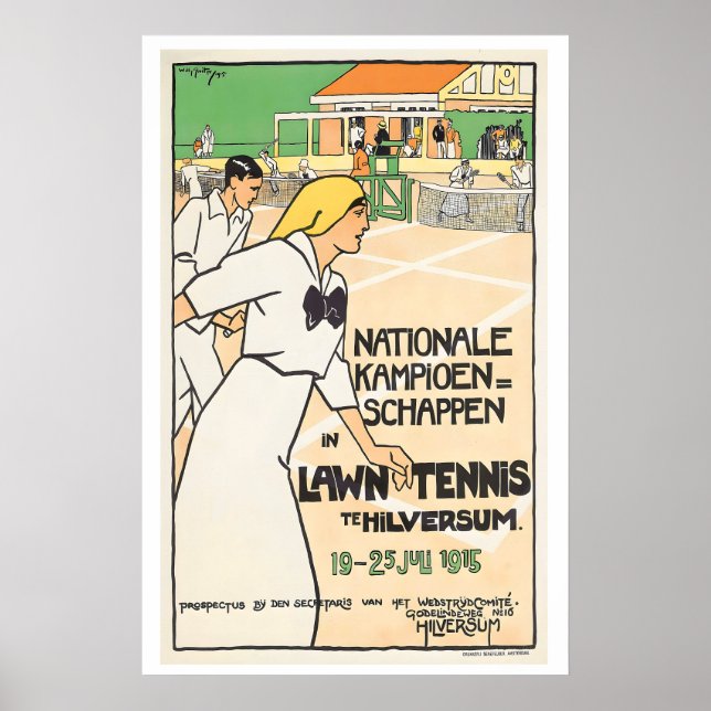 National Championships in Lawn Tennis in Hilversum Poster (Front)