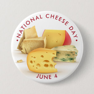 National Cheese Day 7.5 Cm Round Badge