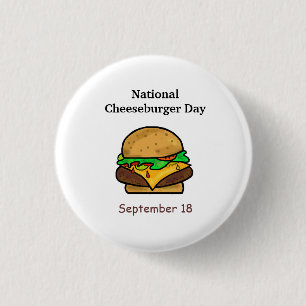 National Cheeseburger Day Buttons