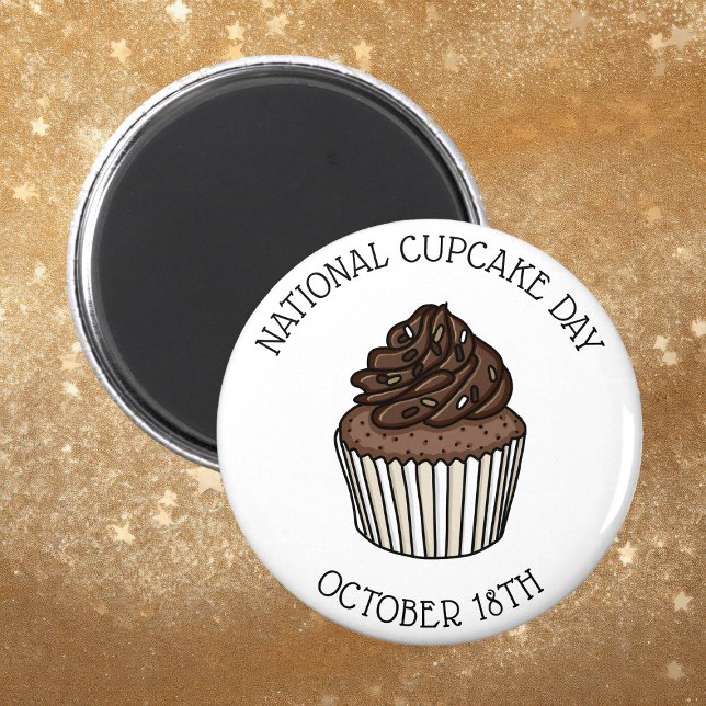 National Chocolate Cupcake Day | October 18th Magnet (Creator Uploaded)