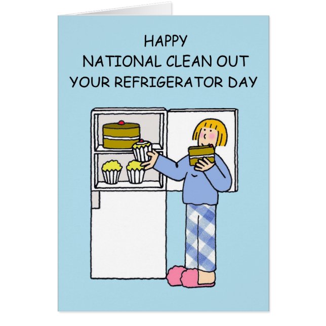 National Clean Out Your Refrigerator Day November. (Front)
