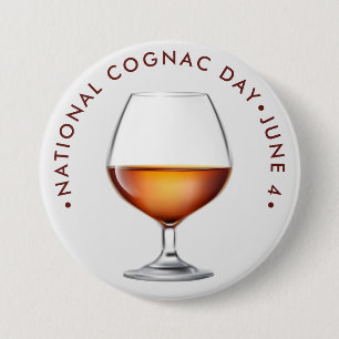 National Cognac Day 7.5 Cm Round Badge