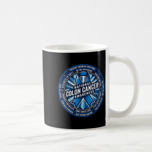 National colon cancer awareness march blue coffee mug