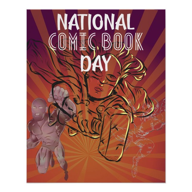 National Comic  Book Day Sign Poster (Front)