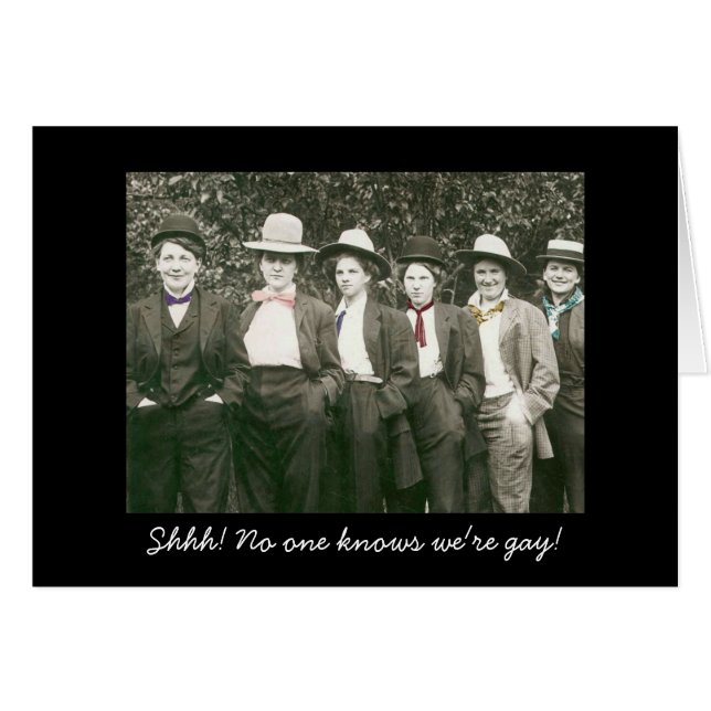 National Coming Out Day Funny Lesbian Support Card (Front Horizontal)