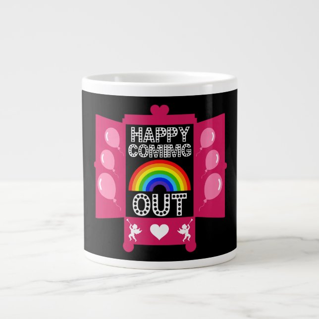 National Coming Out Day Large Coffee Mug (Front)