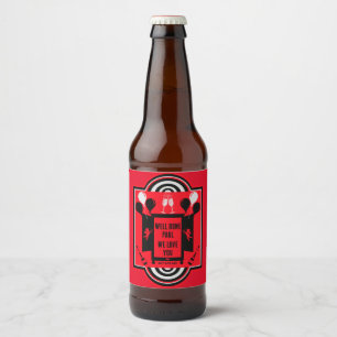 National Coming Out Day NCOD Beer Bottle Label