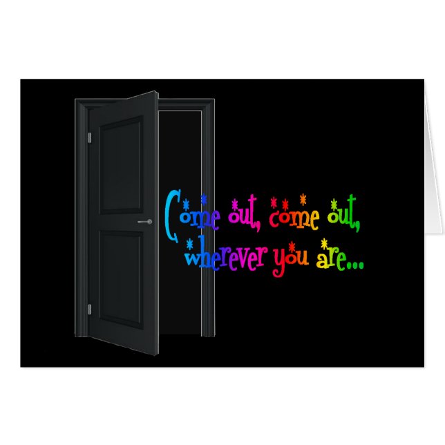National Coming Out Day (NCOD) Closet LGBT (Front Horizontal)
