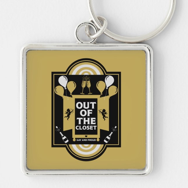 National Coming Out Day NCOD Key Ring (Front)