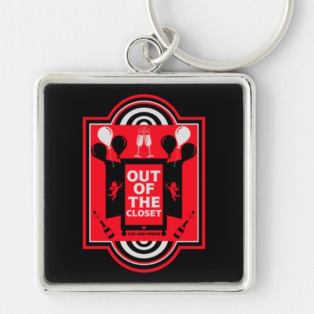 National Coming Out Day NCOD Key Ring (Front)