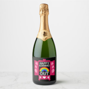 National Coming Out Day Sparkling Wine Label