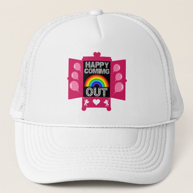 National Coming Out Day Trucker Hat (Front)