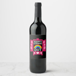 National Coming Out Day Wine Label