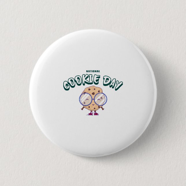 National Cookie Day 6 Cm Round Badge (Front)