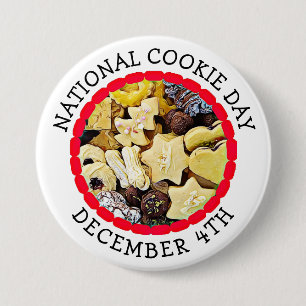National Cookie Day December 4th Food Holiday 7.5 Cm Round Badge