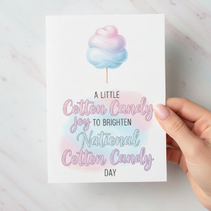 National Cotton Candy Day Thank You Card