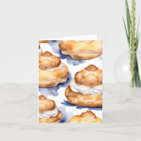 National Cream Puff Day E - January 2 - Watercolor