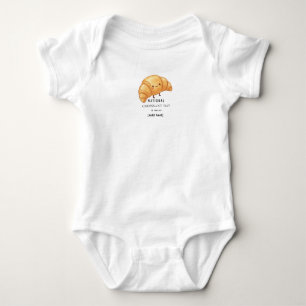 National Croissant Day - Cute Pastry Baby Bodysuit