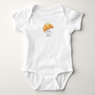 National Croissant Day - Cute Pastry Baby Bodysuit