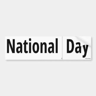 National Cut Along The Dotted Line Day Bumper Sticker