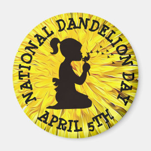 National Dandelion Day April 5th Magnet