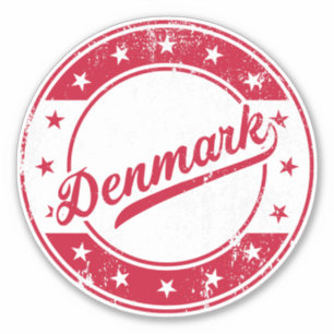 National - Danmark   Denmark Sticker