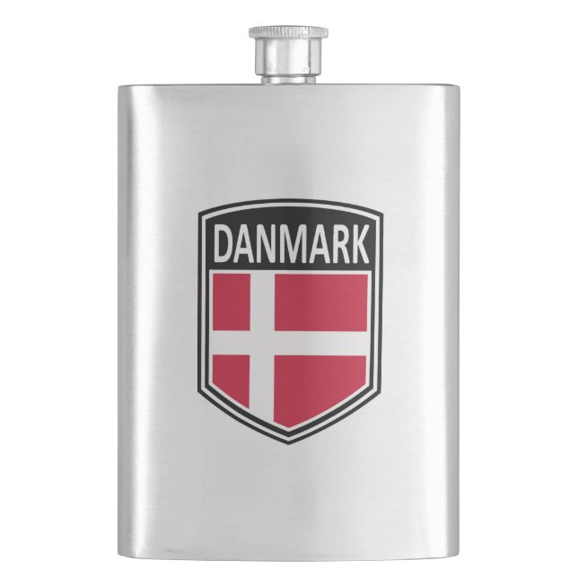 National - Danmark Hip Flask (Front)