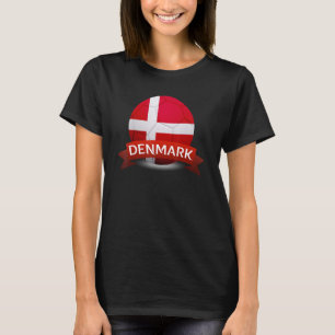 National Denmark Flag Danish Football Fan Soccer T T-Shirt