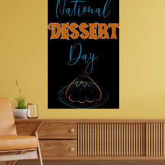 National Dessert Day Poster