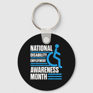 National Disability Employment Awareness Month Pri Key Ring
