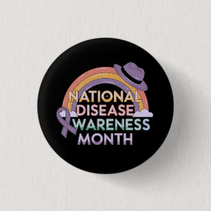 National Disease Awareness Month Stand Together 3 Cm Round Badge