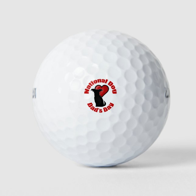 National Dog Dad's Day Golf Balls (Front)